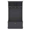 Lycvki 4-in-1 Design Hall Tree with Storage Shoe Bench and Hooks for Entryway - 2 of 4