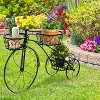 Artloge 3 Tiers Rack Shelf Bicycle Shape Garden Planters Rack Display Shelf Stand Flower Pot Plant Stand Metal Iron for Gardens Balconies Corridors - 4 of 4