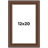 PosterPalooza | Traditional Brown Picture Frame - UV Acrylic, Foam Board Backing, Hanging Hardware - 2 of 4