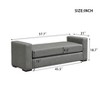 Christopher Knight Home Clark Modern Faux Leather Rubberwood Upholstered Ottoman - 3 of 4