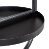 Kate and Laurel Estero Capsule Metal Functional Mirror, 16x38, Black - 2 of 4