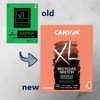 Canson XL Series Sketch Pad, Recycled, Foldover Binding, 100 Sheet, 11x14 inch, Pack of 2 - 3 of 4