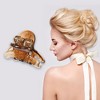 Unique Bargains Women's Hair Clip Claw Clip Non Slip for Women Girls 1.1" Length Brown 1 Pc - 2 of 4