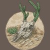 Women's Design By Humans Deer Cactus 2 By kelelowor Racerback Tank Top - 2 of 3