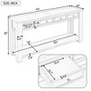 CAVINAS Modern Console Table with 4 Storage Drawers and Bottom Shelf, 63 inch Rectangle Entryway Table for Living Room,Hallway - 3 of 4