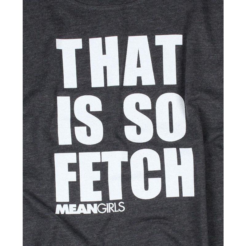Mean Girls Womens' Plus Size That Is So Fetch Crew T-Shirt Curvy Juniors Adult, 2 of 4