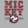 Boys Mickey & Friends Always Merry Classic Plaid Pattern T Shirt - 2 of 4