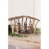 Driftwood Nativity 11"H, Brown Natural Holiday Folk Art Display By Kalalou - 2 of 3