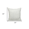 HomeRoots 20" Brown and White Striped Cotton Throw Pillow - 3 of 4
