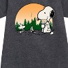 Girls' - Peanuts - Campfire Mugs Graphic Short Sleeve Fleece Dress - 2 of 4