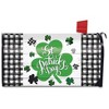 Checkered St. Pat's Shamrocks Magnetic Mailbox Cover Standard Briarwood Lane - 3 of 3