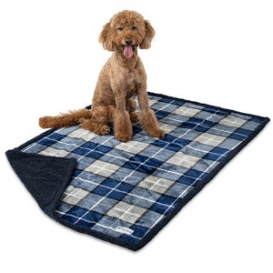 PetAmi Waterproof Dog Blanket for Bed Couch Sofa Cover, Reversible Faux Shearling Fleece Pet Throw - 1 of 4