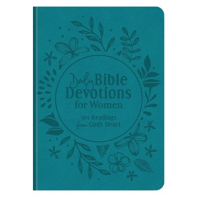 Daily Bible Devotions for Women - by  Compiled by Barbour Staff (Leather Bound)