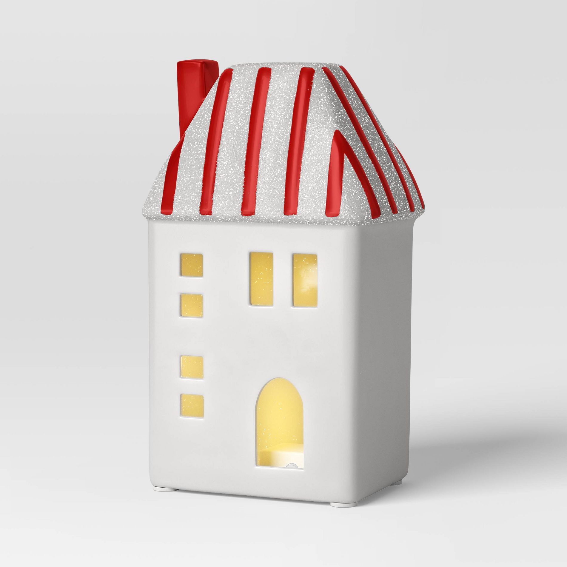 6.25" Christmas Lit Ceramic house - Wondershop™