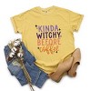 Simply Sage Market Kinda Witchy Before Coffee Garment Dyed Tee - S - Mustard - 3 of 4