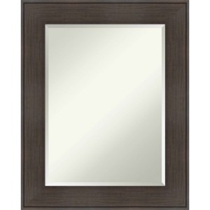 William Framed Bathroom Vanity Wall Mirror Espresso - Amanti Art - 1 of 4