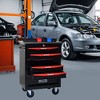 Maggift 6-Drawer RollingTool Boxes with Keyed Locking System, Ball Bearing Drawer Slides, Steel Tool Storage Box for Office, Red, 22.2"*13.6"*30.7" - 3 of 4
