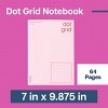 Noted by Post-it Soft Cover Dot Grid Notebook Pink 64 Pages - 2 of 3
