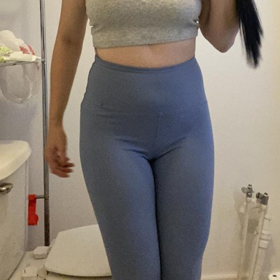 Everyday Nyc Graphic High Waisted Leggings Co-ord - Blue