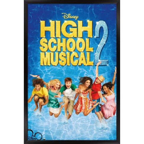 Trends International High School Musical 2 One Sheet Framed Wall Poster Prints Black Framed Version 14 725 X 22 375 Target