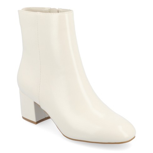 Journee Collection Women's Tru Comfort Foam™ Adria Booties Ivory 7 : Target