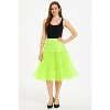 Malco Modes Tea-Length Petticoat Skirt – Fluffy Vintage 50s Crinoline Underskirt for Dresses, Costumes & Halloween Costume- Light Blue - 3 of 4