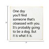 Slickblue 7x7 Rustic Wood Wall Sign – Dog Quote, Funny Pet Lover Decor For Shelf or Hanging Display, Color Options - 3 of 3