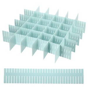 Unique Bargains Adjustable Drawer Storage for Underwear Socks Desk Organizers and Holders 20 Pcs - 1 of 3