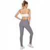 Clearlove Women's High-Waisted Lace-Up Ribbed Leggings Pants - 4 of 4