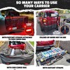 Mockins 70"x30"x6 Hitch Cargo Carrier with Rear Lights and 40 Cu.Ft. Red Cargo Bag - 4 of 4