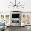 Airsurfer 72" Large Modern Ceiling Fans with Led Lights and Remote for Indoor/Covered Outdoor - 3 of 4