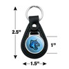 California State University San Marcos Secondary Logo Black Leather Keychain - 2 of 4