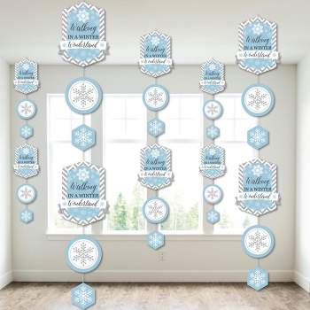 Big Dot Of Happiness Winter Wonderland - Banner & Photo Booth Decorations -  Snowflake Holiday Party & Winter Wedding Supplies Kit - Doterrific Bundle :  Target