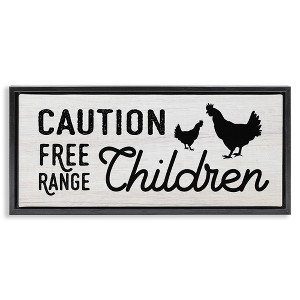 Stupell Industries Caution Free Range Children, 31" x 14" - 1 of 4