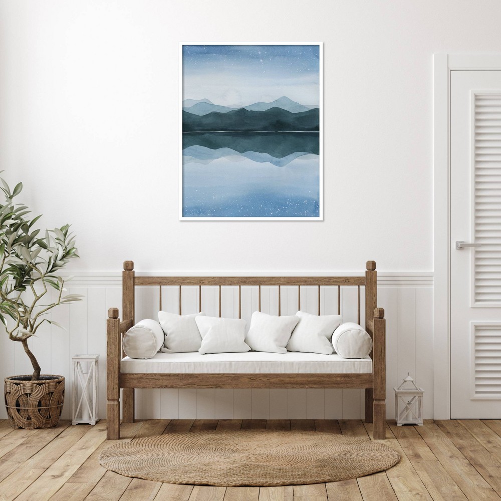 Photos - Other Decoration Amanti Art 33"x41" Starry Lake Reflections II by Grace Popp Wood Framed Wall Art Print