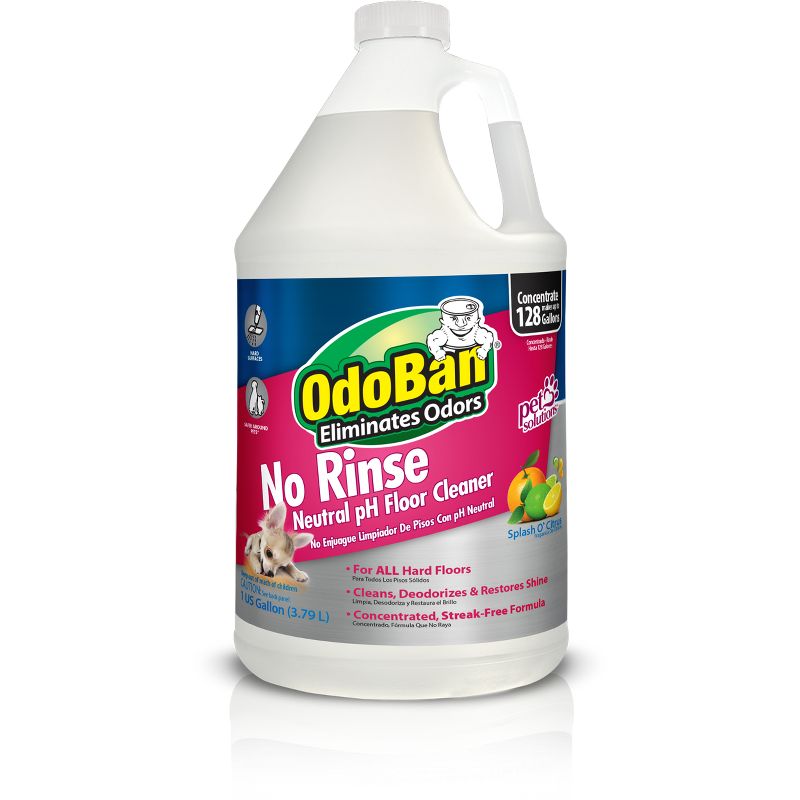 OdoBan Pet Solutions No Rinse Neutral pH Floor Cleaner Concentrate, 1 Gallon, 1 of 5