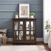 Bookshelf Display Cabinet Vintage with Glass and Magnetic Doors for Dining Room 30.3in Wide - 3irtyhousy - 3 of 4