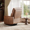 Power Recliner Chair, Swivel Rocker Chair, Upholstered Fabric Glider Recliner Nursery Chair with USB Ports - 4 of 4