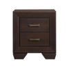 NicBex Nightstand with 2 Drawers,Modern Side Table with Storage Space and Wood Frame,Bedside Table for Bedroom,Living Room - 2 of 4