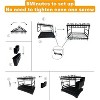 LunaLulinlk Dish Drying Rack,Sink Drainer Rack-2 Tiers Plates Draining Rack Kitchen Organiser with Drip Tray Black - 3 of 4
