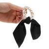Unique Bargains Cute Heart Shaped Rhinestones Bow Hair Elastic Band 1 Pc - 4 of 4