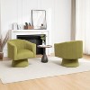 SEYNAR Mid Century Modern Velvet 360 Degree Swivel Accent Chair Set of 2 - 2 of 4