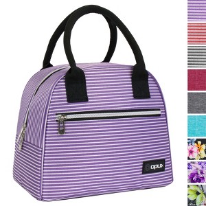 OPUX Insulated Lunch Box Women, Cooler Bag Tote Girls Kids Teen Adult, Soft Reusable Thermal Meal Prep Purse - 1 of 4