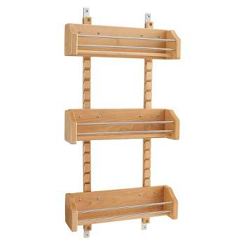 Rev-a-shelf L Shaped Cabinet Pull Out Shelves And Draw Organizer, 24 Base Under  Sink Or Vanity Maple Wood Bins With Soft Close Slides, 441-12vsbsc-1 :  Target