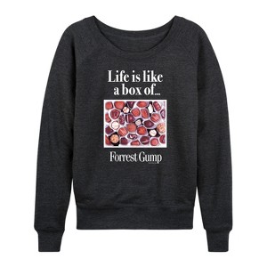Women's - Forrest Gump - Life Is Like A Box Of Chocolates Lightweight French Terry Slouchy - 1 of 4