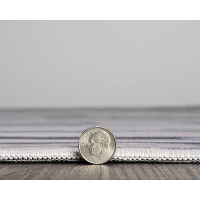 Gray and Ivory Rectangular Synthetic Cowhide Spot Rug