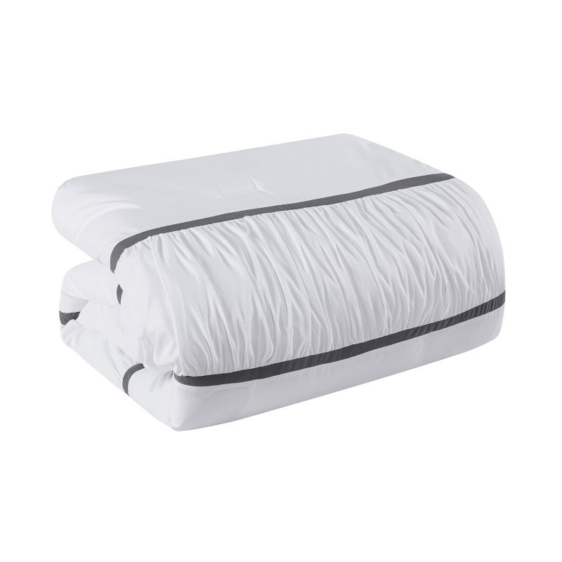 8pc Queen Trisha Comforter Set White - VCNY, 5 of 10
