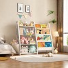Vynxaria Bookshelf Series 24 in. Wide  3 / 4 Shelf Kids Bookcase with Side Pockets for Nurseries Playrooms and Classrooms - 3 of 4