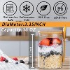 4-Pack 16oz Glass Overnight Oats Jars with Lids, for Pudding & Meal Prep - 2 of 4