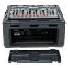 SKB Roto Rack/Mixer Console, 10U Slanted Rackmount on top, 2U Rackmount in Front with Steel Threaded Rails, Hard Lid and Doors and Side Access Ports - 2 of 4